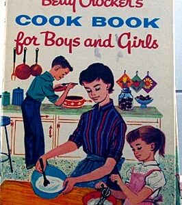 Betty Crocker's Cook Book for Boys and Girls. Published in 1957. Hard cover, spiral bound, 191 pages. Excellent vintage condition.