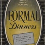 Christmas Dinner Menu from Formal Menus, Julia Papin Gooding, 1940