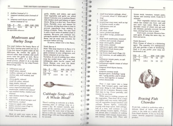 Dieter's Gourmet Cookbook, Francine Prince, 1979, 1981 2