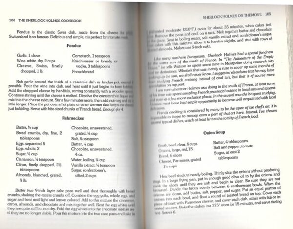 Sherlock Holmes Cookbook, Sean Wright and John Farrell, 1976