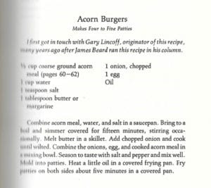 Acorn Burgers from Tumbleweed Gourmet Cooking with Wild Southwestern Plants 2
