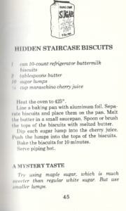 Hidden Staircase Biscuits from Nancy Drew Cookbook First Edition, First Printing in As-If-New Condition