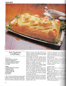 Pork Tenderloin in Puff Pastry from What's Cooking 14 Volumes of 1982 Magazine