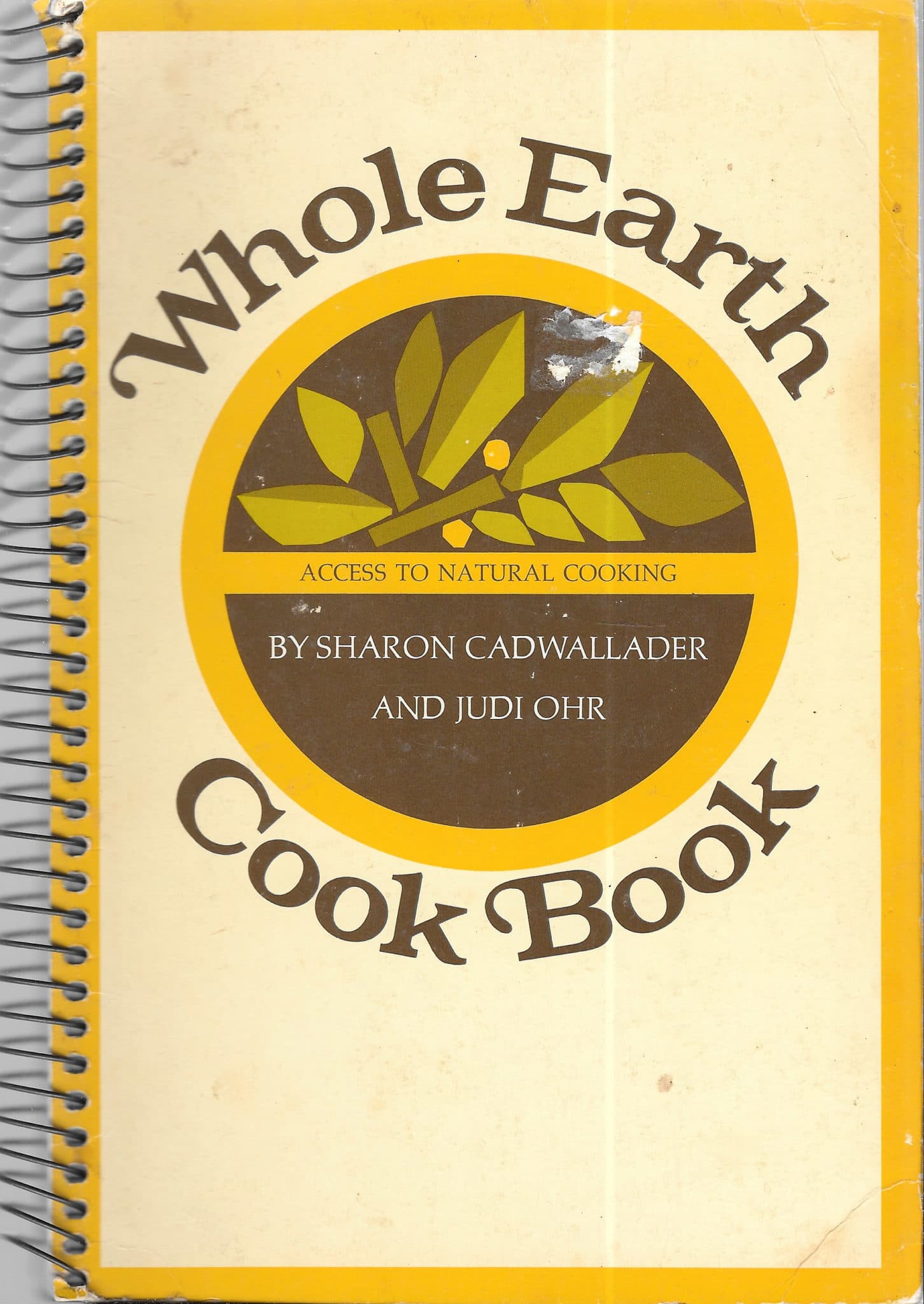 Whole Earth Cook Book 1972 First Edition First Printing