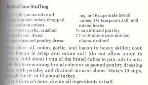 vintage stuffing recipe