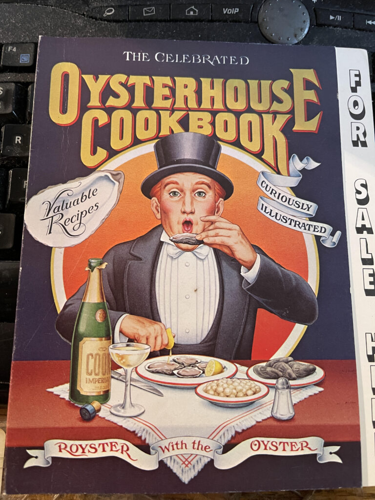 Celebrated Oyster House Cookbook, 1985, Fred Parks, Allentown, PA