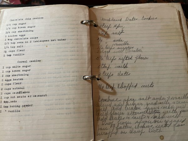 1940s recipe notebook 3